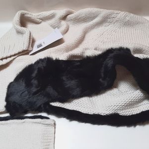 SPYDER Faux Fur Trim Hood & Matching Hand Warmers